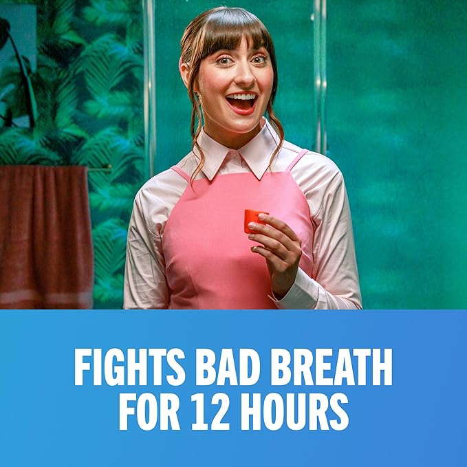 TheraBreath Fresh Breath Oral Rinse, Invigorating ICY Mint Flavor, Dentist Formulated and ADA-Accepted Mouthwash for Bad Breath pH-Balanced, Alcohol Free & Non-Burning, 1 Liter, (Pack of 2)