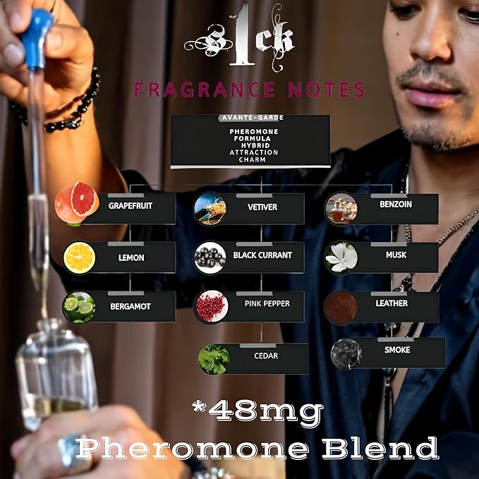 Avant-Grade Pheromone-Infused Cologne for Men Raw Pheromone Cologne Attraction Lasting Spray USA-Made Bold Strength Scent for Him
