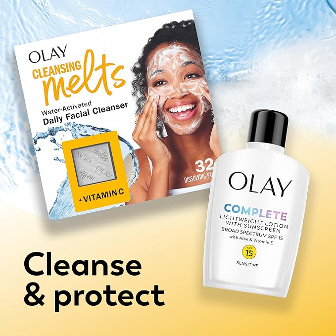 Olay Complete Lotion Moisturizer with SPF 15 Sensitive, 6.0 oz each, 2-pack