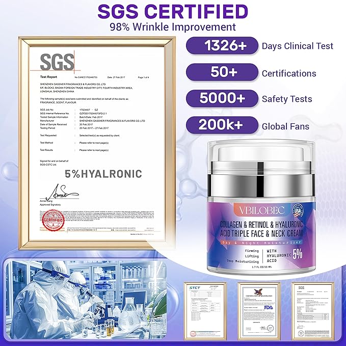 2025 Latest Neck Firming Cream: [30+ SGS Certified] [Used by Over 1M Fans] Anti-aging Neck & Face Tightening Cream,Lifting Moisturizer & suitable for face, neck and upper chest,1.7 fl oz.for Women&Men