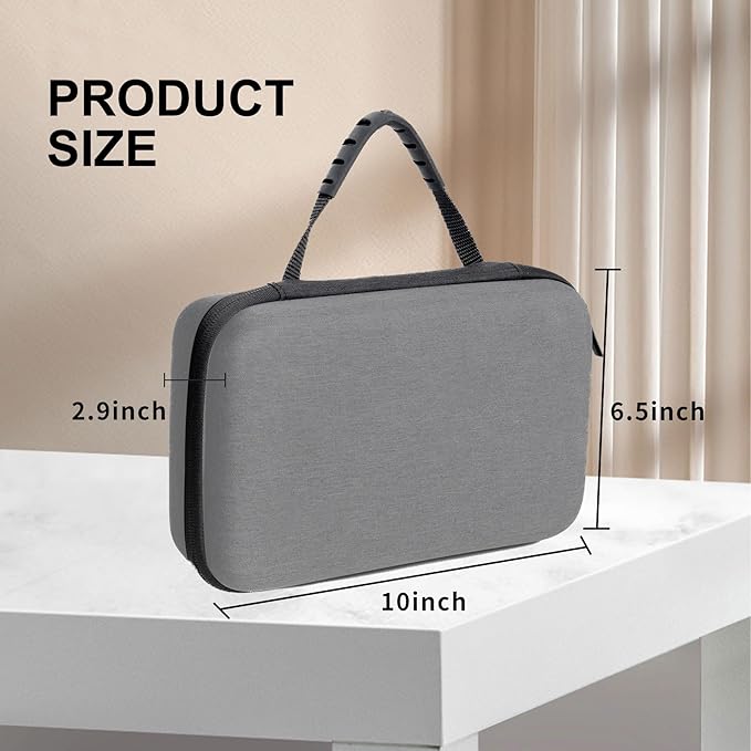 SMYV Water Flosser Travel Case, Portable Cordless Oral Irrigator Travel Organizer with Handle, Hard Eva Storage Bag for Flosser, Electric Toothbrush, Toothpaset and Irrigator Accessories (Grey)