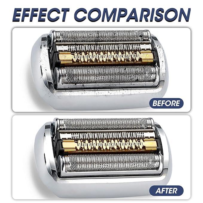 Electric Shaver Cleaning Solution - Electric Razor Cleaner，Compatible With Braun Cleaning Solution & Renew Refill Cartridges - Clipper Blade Cleaner - 3 Bottles, Makes 9 Refills