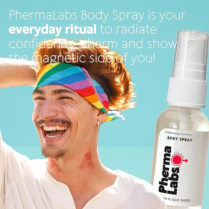 Pheromone Infused Body Spray for Gay - Long Lasting Scent for Irresistible Allure 1 oz bottle (Original Scent [45MG])