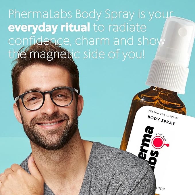 Pheromone Body Spray for Men, Energizing Scent, 1 oz (All Day Scent [45MG])