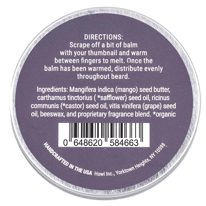 Taconic Shave. Conditioning Beard Balm for Men, Shines, Conditions, Holds & Smooths | All Natural Formulation. 2 Ounce Size (Excalibur)