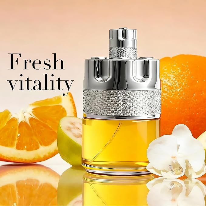 Azura Noir Men's Cologne Long Lasting Woody Spicy Eau de Parfum 100ml Fresh Citrus & Vetiver Fragrance Gift Day to Night Cologne