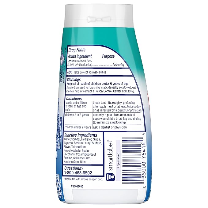 Colgate 2-in-1 Whitening Toothpaste Gel and Mouthwash, Icy Blast, 4.6 Oz
