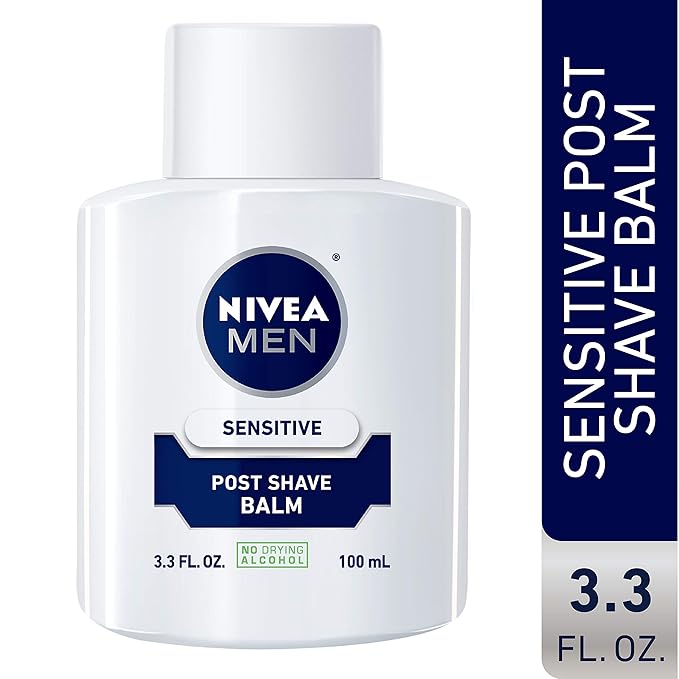 Nivea Men Sensitive Post Shave Balm - Soothes And Moisturizes Skin After Shaving - 3.3 Fl. Oz. Bottle