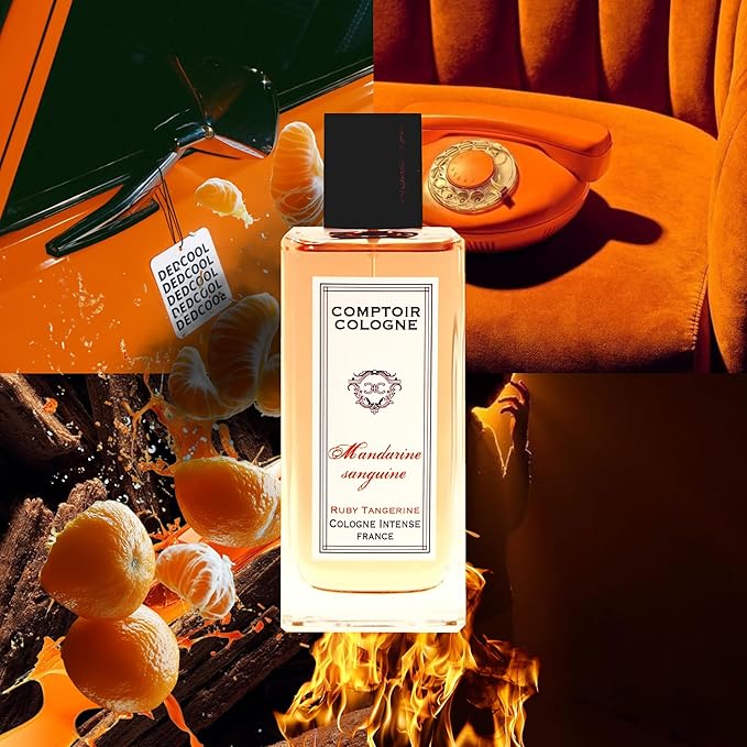 Ruby Tangerine Intense - Fruity and Invigorating Cologne for Men - Long-Lasting Men's Cologne - Mandarin and Citrus Notes - 3.3 oz