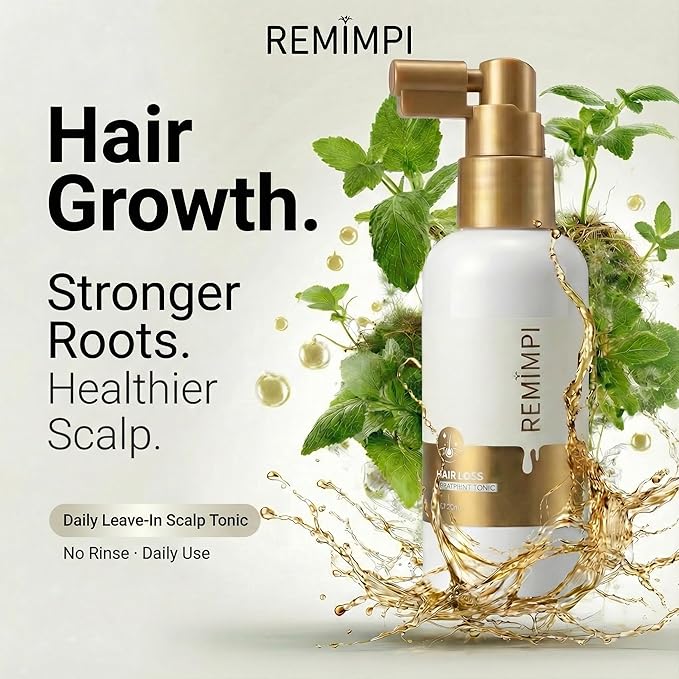Hair Growth Support Tonic, Scalp Nourishing Serum with Ginger Root & Ginseng, Strengthens Hair Roots, Supports Thicker & Healthier Hair, Daily Leave-In Scalp Treatment, 50ml