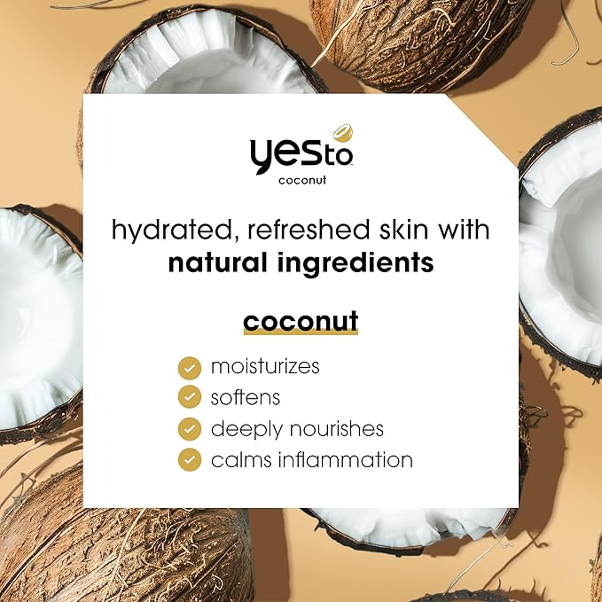 Yes To Coconut Cleansing Wipes, Brown, 30 Count