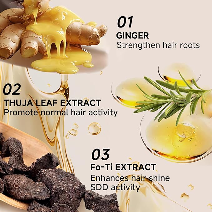 1 PCS Anti Hair Loss Shampoo, Promote Hair Growth and Thickening & Strengthening Shampoo with Various Plant Extracts for Thinning Hair Women（300ml）