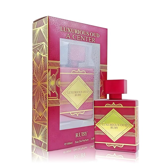 Men's Cologne Eau De Parfume Natural Spray Luxurious Oud Ruby Perfume with Fruity, Fresh, Amber Wood,Cedarwood Scent 3.4 Fluid Ounce Long Lasting Fragrance