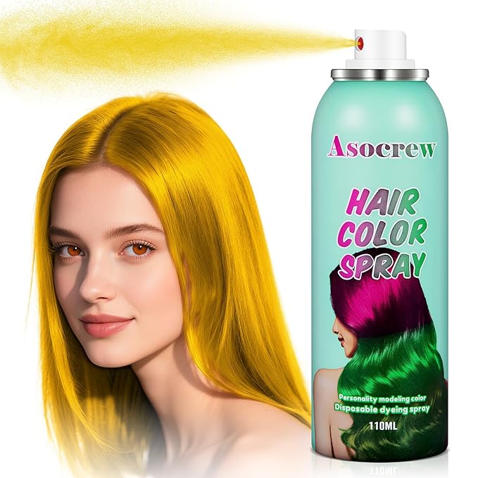Temporay Hair Color spray (Gold, 110ML)