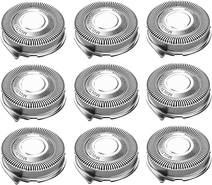 SH50/52 Replacement Heads Compatible with Philips Series 5000 SH50 Electric Shavers, SH50 Shaving Razor Heads Compatible with Norelco 5210 5100 5590 PT730 AT830 Shavers, 9 Pack