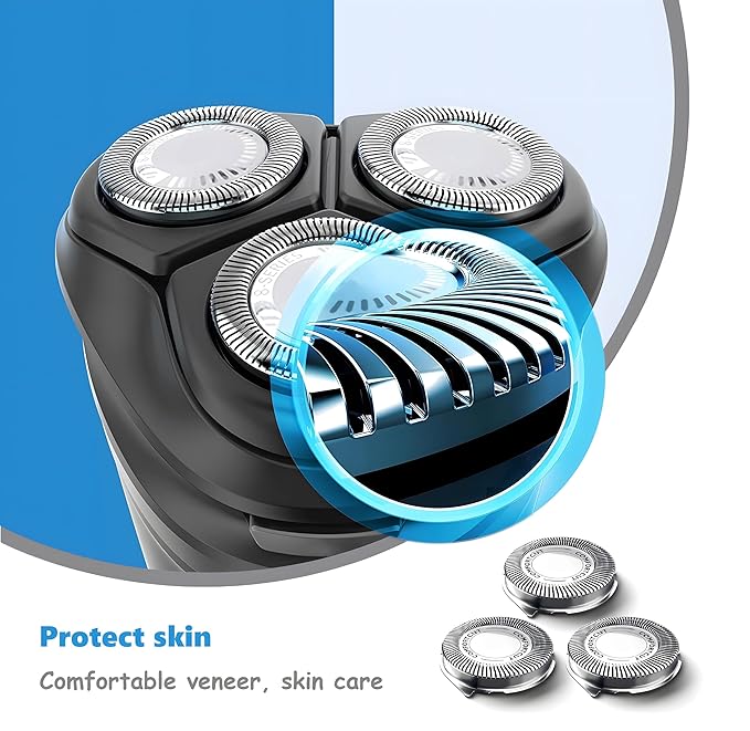 HQ8 Replacement Heads Blade Compatible with Philips Norelco Aquatec Shavers, Razor Cutter Head for HQ8505 PT720 AT815 AT810 AT880, New Upgraded OEM Blades, 3-Pack