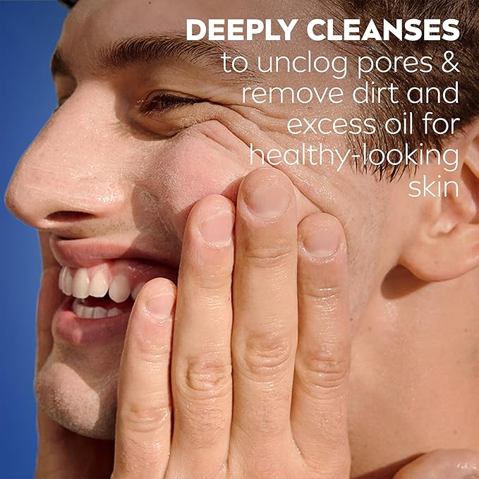 NIVEA MEN Maximum Hydration Deep Cleaning Face Scrub With Aloe Vera, 3 Pack of 4.4 Oz Tubes