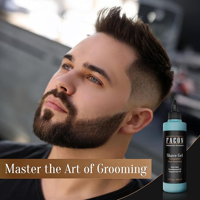 Facón Transparent Shaving Gel (Sandalwood + Bourbon)