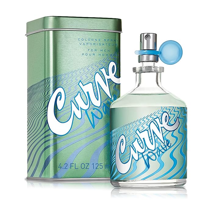 Curve Wave Men's Cologne Fragrance Spray, Gift for Him, Casual Day or Night Scent, 4.2 fl oz