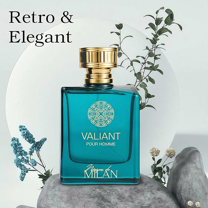 VALIANT, Men's Fragrance, Long Lasting EDP, Classic Elegant Scent for Formal and Evening Wear, Premium Perfume for Daily Use, 3.4 Fl Oz