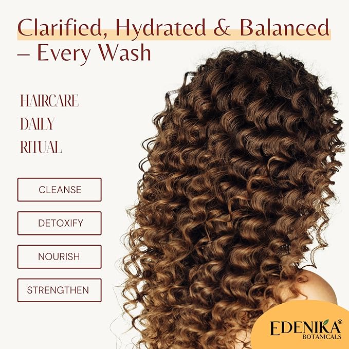 Apple Cider Vinegar Shampoo and Conditioner Set, Deep Cleans, Clarifies, Detoxes Scalp & Hair, Balances pH, Botanical, Sulfate & Paraben Free, 16 fl oz Each