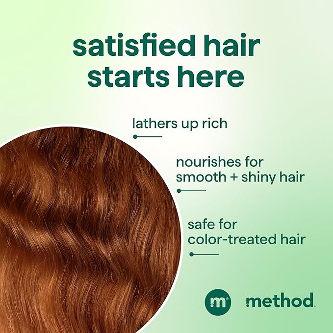 Method Daily Zen Shampoo - Daily Clean for All Hair Types, Softens and Nourishes Hair, Color Safe - Sulfate Free - 14 oz, Pack of 3