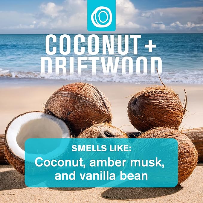 Every Man Jack Men's Bath and Body Gift Set - Coconut + Driftwood Scent - Clean Ingredients - Includes Hydrating Body Wash, 2-in-1 Shampoo, Aluminum-free Deodorant & Face Wash