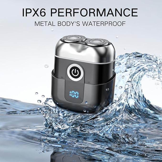 Electric Foil Shavers for Men, Mens Upgraded Electric Razor Mini Shaver, Beard Trimmer for Men with Pop Up Trimmer,USB-C Fast Rechargeable - Lightweight Handheld Design for Travel & Home