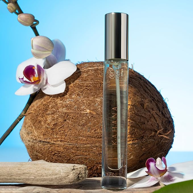 DefineMe Natural Perfume Mist, Kahana, 0.3 FL OZ, Travel Size, Purse Spray