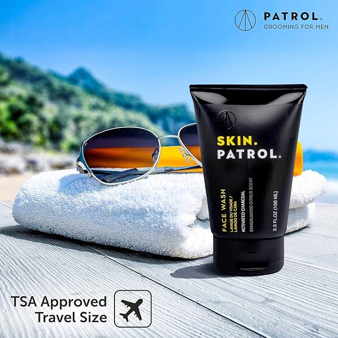 Bump Patrol Skin Patrol Activated Charcoal Face Wash - Sulfate-Free, Paraben-Free