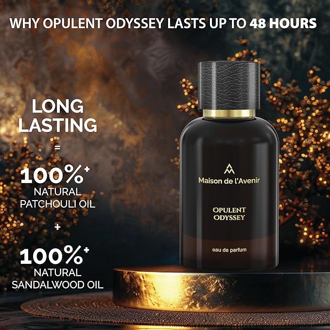 Maison de l'Avenir Opulent Odyssey – ZENITH COLLECTION | Oriental Woody Fragrance | Unisex Cologne & Perfume | Natural & Essential Oils | Eau de Parfum (36 Hours) | Made in UAE | 100ml / 3.4 fl. oz.