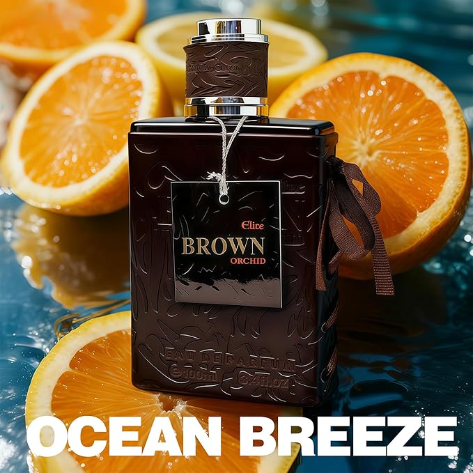 Elite Brown Orchid Cologne for Men/Eau de Parfum Natural Spray 3.4 Fl Oz Perfume Suitable for All Skin Type Men Fragrance Daily Used