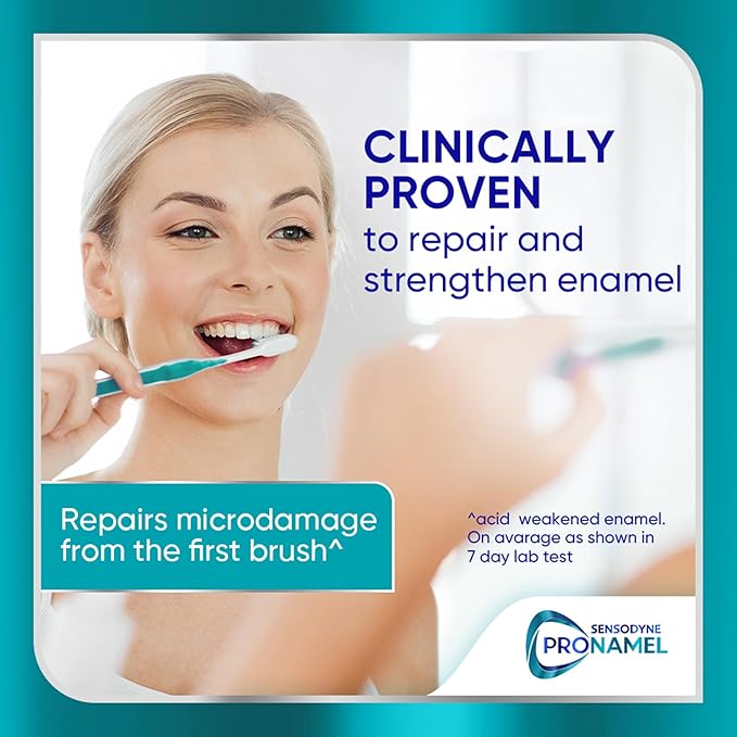 Sensodyne Pronamel Clinical Enamel Strength Toothpaste, Whitening Action, 2.3 oz