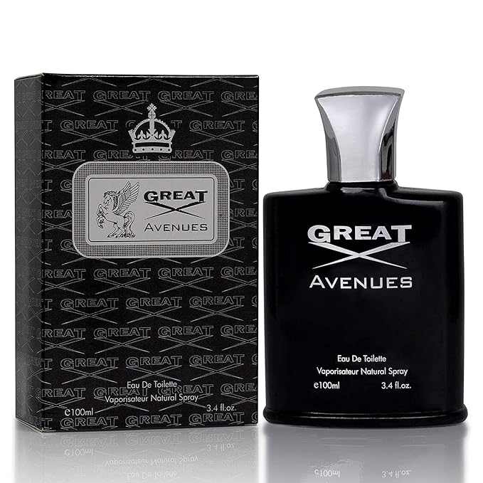 NovoGlow Great Avenues for Men - 100ml Eau De Parfum Spray for Men - Long Lasting Woody Fruity & Smoky Fragrance Smell Fresh All Day Long (B)