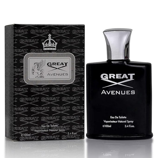 NovoGlow Great Avenues for Men - 100ml Eau De Parfum Spray for Men - Long Lasting Woody Fruity & Smoky Fragrance Smell Fresh All Day Long (B)