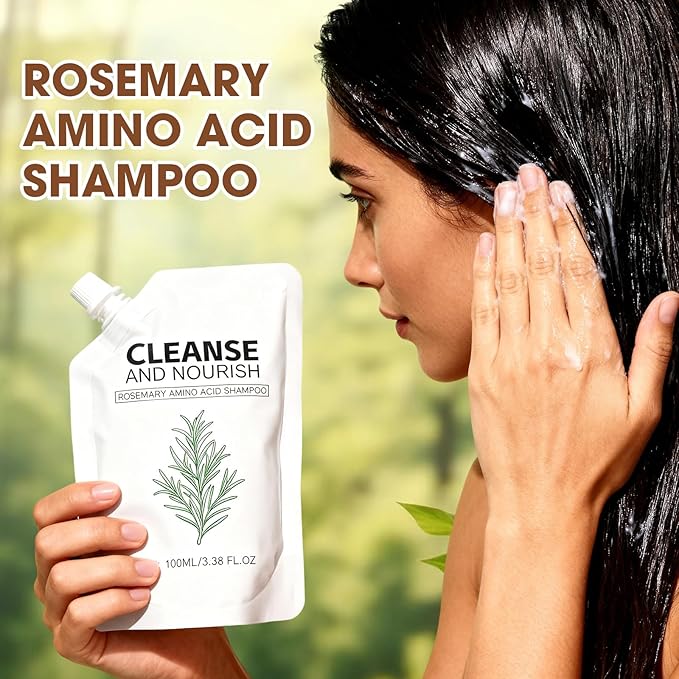 2PCS Rosemary Amino Acid Shampoo, Hair Growth Shampoo for Thinning Hair Women and Men Hair Loss, Strengthening Hair with Natural formula (3.38 fl.oz)