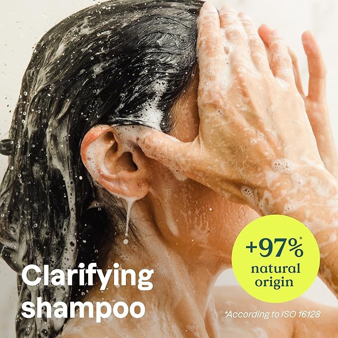 ATTITUDE Clarifying Hair Shampoo,EWG Verified,Restores Shine,Naturally Derived Ingredients,Vegan and Plant Based,Lemon Leaves and White Tea,16 Fl Oz,(Pack of 2)