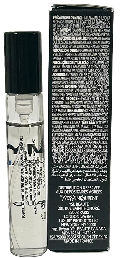 Yves Saint Laurent YSL Myslf MEN Perfume EDP MINI SMALL TRAVEL SAMPLE SPRAY SIZE 3 ml / 0.1 Fl oz - 2883