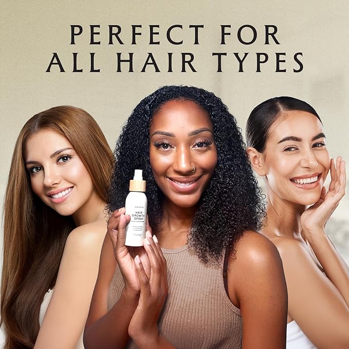 Hair Growth Oil Spray - 100% Pure Ingredients For Non Greasy, Thicker & Stronger Hair - Organic Batana, Castor, Biotin, Saw Palmetto, and Rosemary Oil Gifts Women Scalp (4.1 Fl Oz (Pack of 3))
