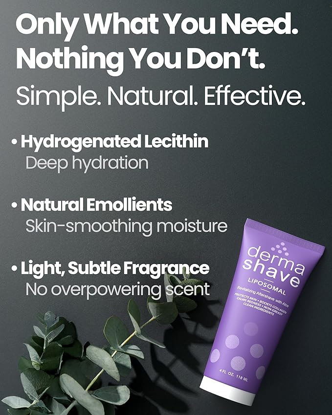 After Shave Lotion for Men - Great for Sensitive Skin - Liposomal Aftershave - No Greasy Feel, Clean Antiseptic Formula