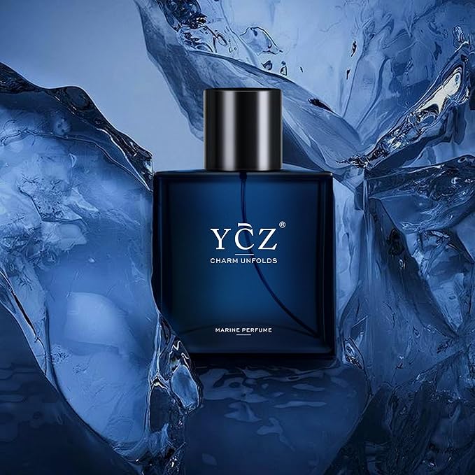 Ycz Charm Unfolds Marine Perfume for Men,1.7 oz.Long-Lasting Eau de Parfum Cologne for Men, Oriental Woody Fragrance Daily Use Men's Casual Cologne Smell Fresh All Day A Gift for Any Occasion