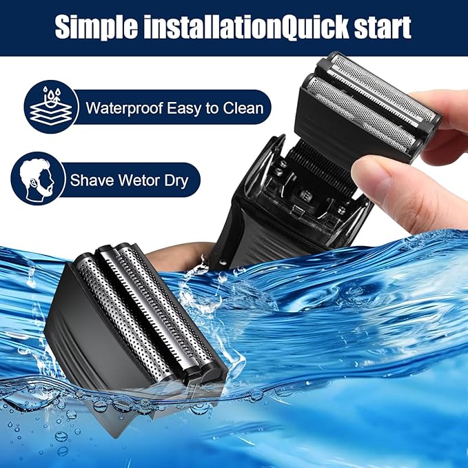 Shaver Replacement Foil Compatible with Remington TITANIUM-X Flex & Pivot Foil and Cutter F5800 & F7800,1pack
