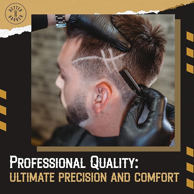 Patented Professional Straight Razors for Men - Barber Razor for Shaving with 11 Disposable Blades - Easy to Use and Replace Mens Straight Razors for Home Use, Ideal Gift for Dad by Better Barber