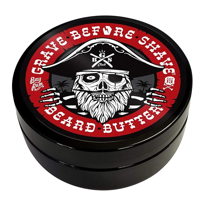 Grave Before Shave Bay Rum Beard Butter 4 oz. Container