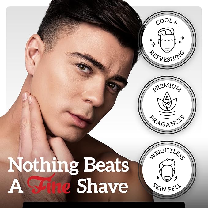 Fine Men's Aftershave - Italian Citrus Fragrance, Soothing & Toning Post Shave Balm, Calms Razor Burn, Classic Barbershop Feel, Alcohol-Based Formula, Gentle for All Skin Types, 100ml