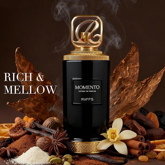 Riiffs Momento Luxury Cologne for Men - Lavender & Oud Aromatic Elixir-100ml Eau de Parfum - Long Lasting - Versatile Signature - Elite Gift (Momento)