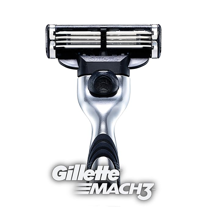 Gillette Mach3 Razor With One Cartridge Blade Mens Shaving