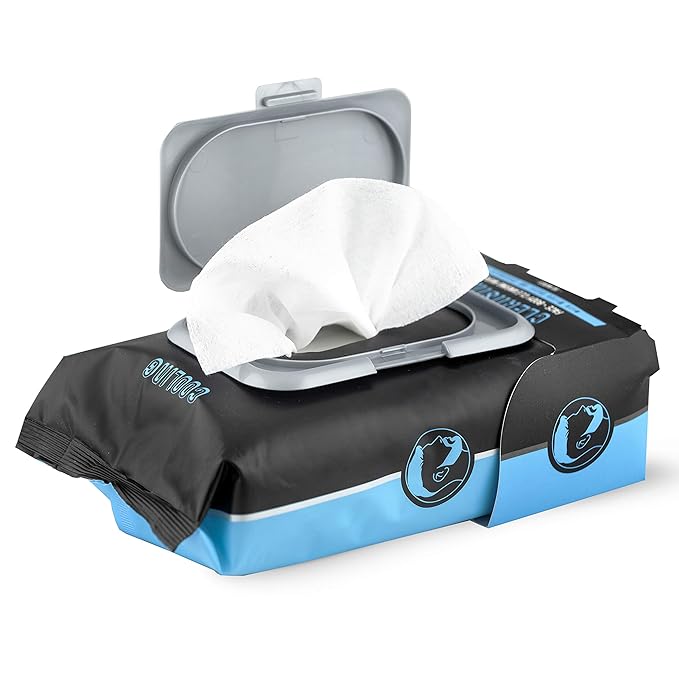Men's Cleansing Face + Body Cleansing Wipes - 60ct
