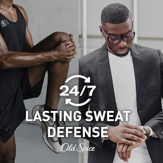 Old Spice Antiperspirant Deodorant for Men, 24/7 Sweat & Odor Protection, 24/7 Lasting Freshness, Invisible Solid, Swagger with Cedarwood Scent, 2.6 oz