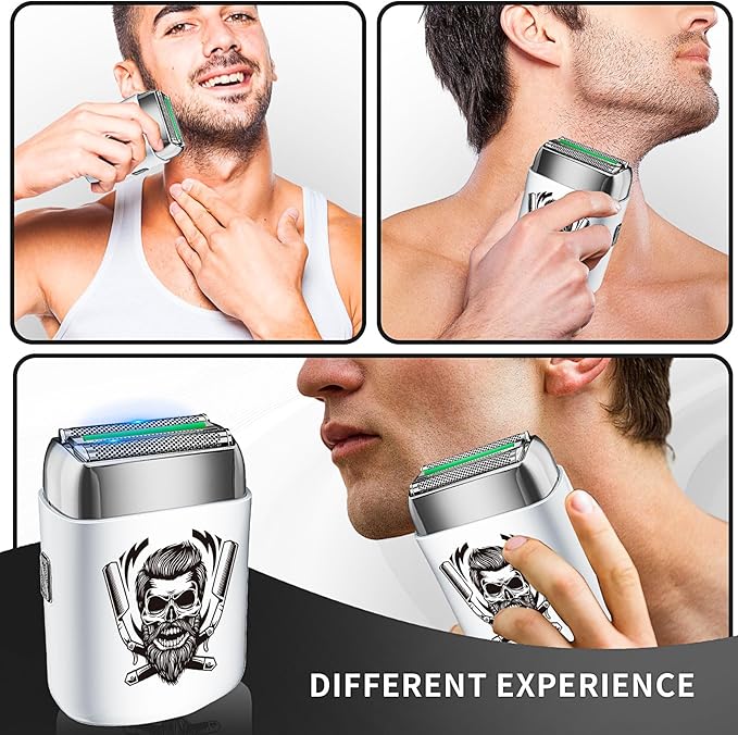 BESTBOMG Professional Hair Trimmer for Men, Beard Trimmer and Cordless Shaver Set, T-Blade Beard Trimmer and Electric Shaver Razor for Men Haircutting Grooming Kit